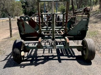 John Shearer Round Hay Bale Feed Out Wagon