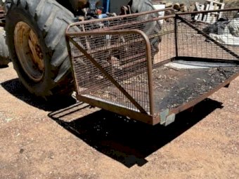 Under Auction - (A243) 1964 Fordson Super Major with Sawbench and Carryall