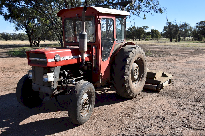 Massey Ferguson 135 with Trimax Mower