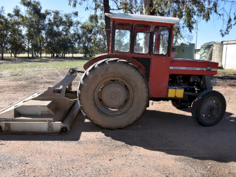 Massey Ferguson 135 with Trimax Mower