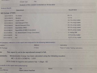 200mt Vetch Hay 600-650kg 8x4x3 Bales