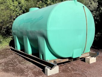 Under Auction - ( A243) 10,000 litre Rapid Spray Water Tank on Skid Frame 