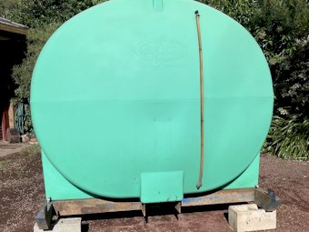 Under Auction - ( A243) 10,000 litre Rapid Spray Water Tank on Skid Frame 