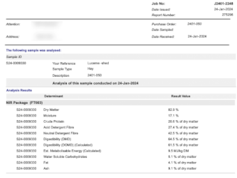 150 x Lucerne Hay 350kg Round Bales
