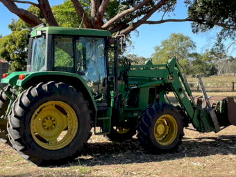 1998 John Deere 6300 Tractor with 640 Loader