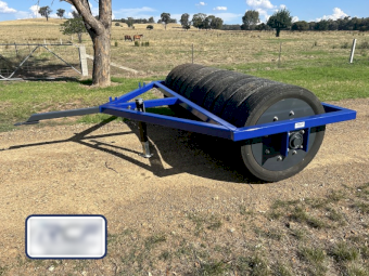 RCF Welding & Fabrication 3m Truck Tyre Crop Roller