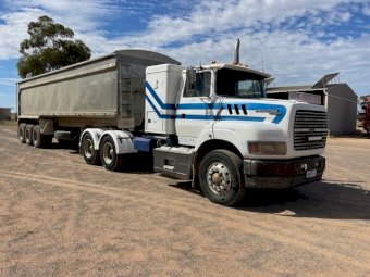 1994 LTS 9000 Prime Mover with 1979 Alcan 32 ft Tipper