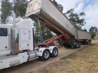 1998 Byrne Aluminum TOA B Double Tipper Trailers
