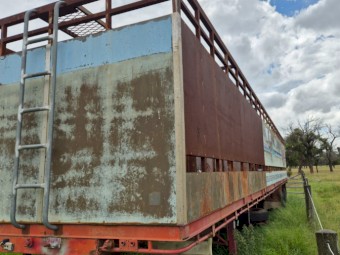 43ft Bunnco Single Deck Stock Crate
