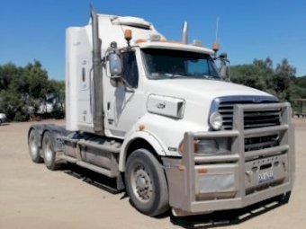 2008 Stirling Prime Mover with Lusty Tri Axle Trailer