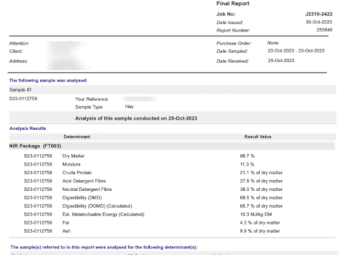 200mt Vetch Hay 650kg 8x4x3 Bales