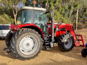 2008 Massey Ferguson 6465 Tractor with 975 Loader