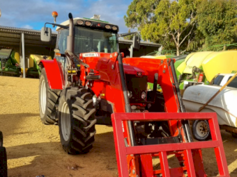 2008 Massey Ferguson 6465 Tractor with 975 Loader