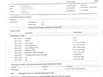 80mt Vetch Hay 650kg 8x4x3 Bales