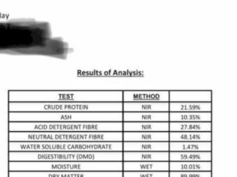 185mt Vetch Hay 635kg 8x4x3 Bales