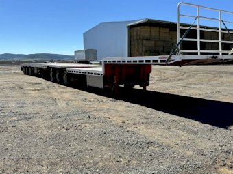 2019 Sloan built B Double low boy trailer