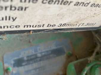 John Deere 930 F 30ft Flex Front on Trailer