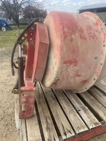 Three-point linkage cement mixer