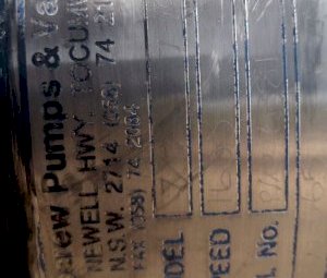 Bates Screw Pump with Frame