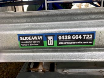 Slide Away Square Bale Feed Out Trailer