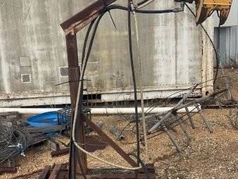 Vine Stripper On Forklift Frame