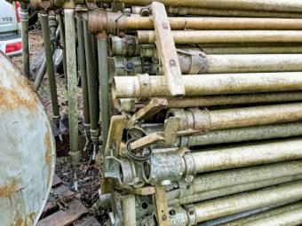 Aluminium irrigation pipes.