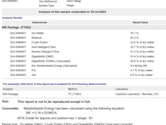 65mt Vetch Silage 600-700kg Round Bales