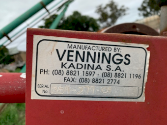 2001 Vennings 35ft x 9 Inch Self Propelled Auger