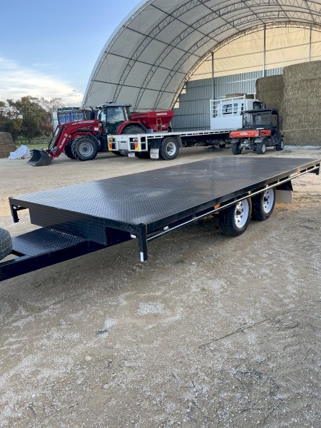 16ft Tandem  Hay Trailer with Ramps
