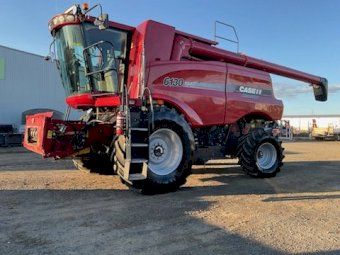 2020 Case IH 6130 with 40ft 2152 MacDon front & trailer