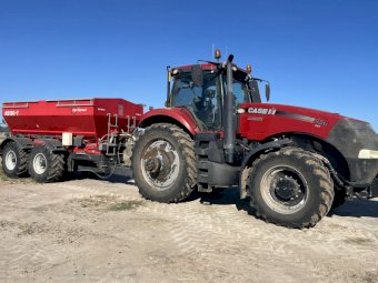 2016 Case CVT 250 Tractor with 2017 Agri-Spread AS130-T Spreader