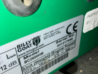 Billy Goat BC2600HM Outback Brushcutter/Slasher