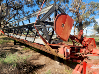 Case IH 8240 Swather 35ft Tag Along