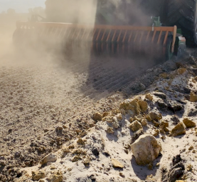 2020 Amazon KG 4001 Power Cultivator with Amazone 500H Green Drill.