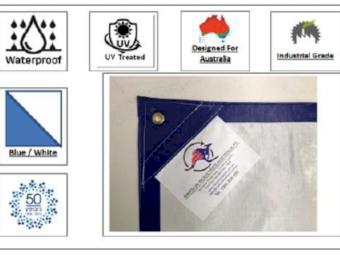 Covershield 9000 - 330GSM Industrial Grade PE Tarps