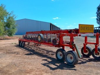 2009 Schinckel 22 Wheel Hay Rake Custom Made