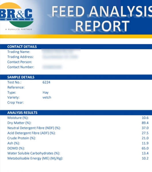 100mt Vetch Hay 650-670kg 8x4x3 Bales (New Season 24/25)