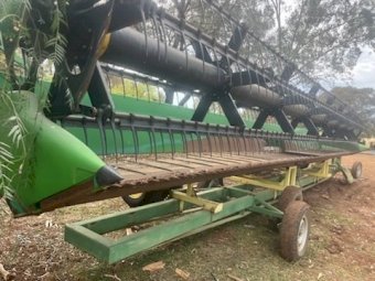 John Deere 936D Header front with Trailer