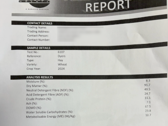 180mt Wheaten Hay 600kg 8x4x3 Bales (New Season 24/25)