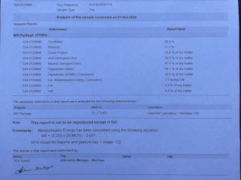 2000 mt Canola Hay 24/25 season