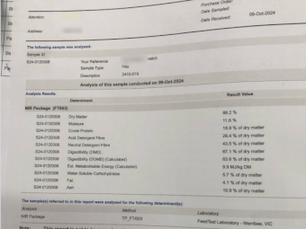 200mt Vetch Hay 630kg 8x4x3 Bales
