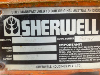 Sherwell 1411D Field Bin with Auger