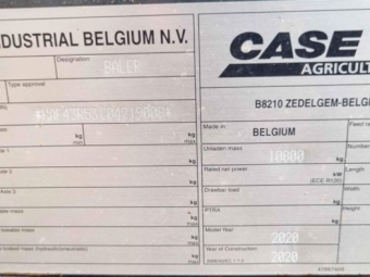 2020 Case IH LB434XL Baler + GAZEEKA