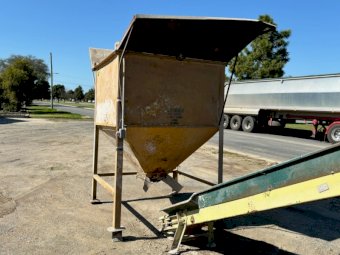 Grain Hopper And Elevator