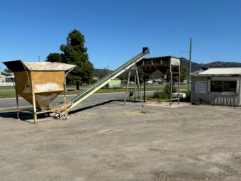 Grain Hopper And Elevator