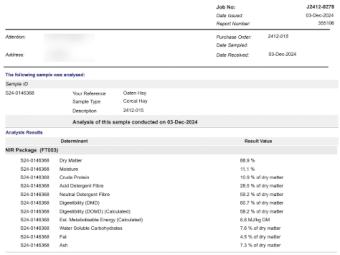 300 x Oaten Hay 400-450kg 8x3x3 Bales