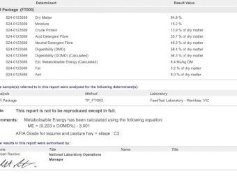 550 mt Canola Hay 24/25 Season
