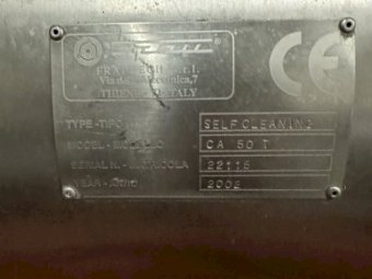 2002 Frautech CA50 Self-Cleaning Separator