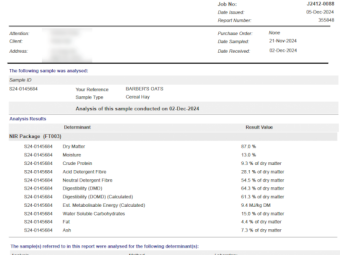 300mt Oaten Hay 600-650kg 8x4x3 Bales