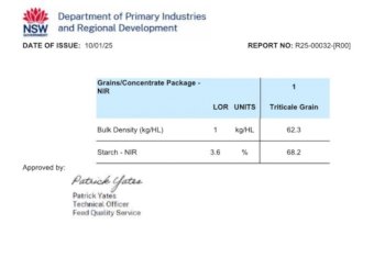 100 mt Feed Triticale